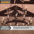 thumbnail image 5 of Sunlite LED B11 Torpedo Tip Chandelier Light Bulb, 4.5 Watts (40W Equivalent), Medium E26 Base, Dimmable, 2700K Warm White, Clear, 6 Pack, 5 of 6