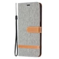 thumbnail image 3 of Feishell Fit for Samsung Galaxy A15 Phone Case with Wrist Strap,Cloth Texture PU Leather Shockproof Anti-Scratch Magnetic Flip Stand Card Slots Wallet Phone Case,Gray, 3 of 8