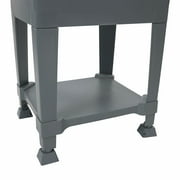 UTILITYSINKS Plastic Utility Sink Freestanding - Single Basin - 24 x 24, Gray