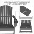 thumbnail image 3 of FURRYFECTION Outdoor Adirondack Chair,HDPE All-Weather Adirondack Chair, Plastic Outdoor Patio Lawn Chairs for Patio Garden Backyard Deck,Grey, 3 of 7