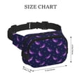 thumbnail image 3 of Kuqiui Eggplant Print Fanny Packs for Women Cross Body Waist Bag Fashionable Fanny Pack Designer Workout Hiking Waist Pack Running Travel Gym, 3 of 8
