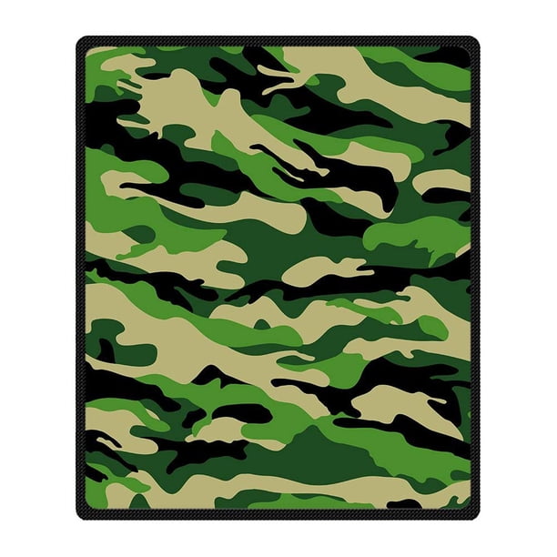 CADecor Camouflage Blanket Fleece Throw Blanket for Sofa or Bed 58x80