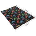 thumbnail image 4 of Colorful Games Sign Black Pattern Blanket,Comfortable Soft Flannel Throw Blanket,All Season,Warm Lightweight Blankets for Sofa Bed Couch Living Room Chair,40"x50", 4 of 4