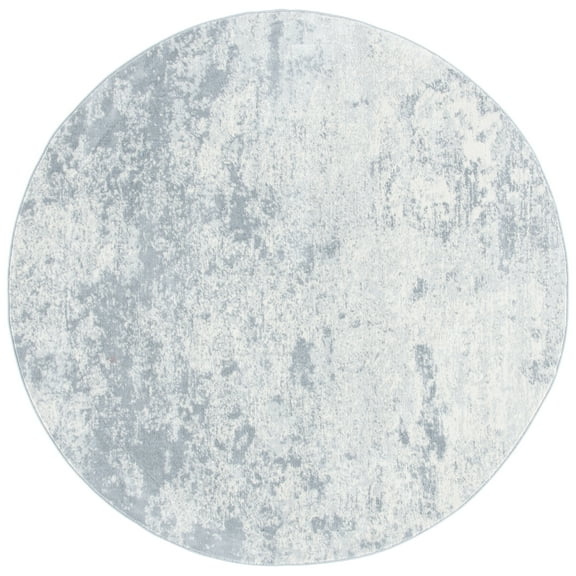 SAFAVIEH Brentwood Ainslee Abstract Area Rug, Grey/Ivory, 12' x 12' Round