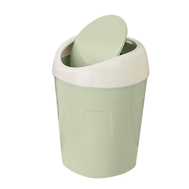 Ramiter Trumpet Desktops Mini Creative Covered Kitchen Living Room Can for Clothes Storage