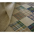 thumbnail image 4 of Greenland Home Fashions Oxford 100% Cotton Reversible Throw Quilt, Taupe, 50x60-inch, 4 of 6