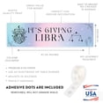 thumbnail image 2 of Koyal Wholesale 13x48 Inch It's Giving Libra Birthday Banner, Zodiac Party Decor, 2 of 3