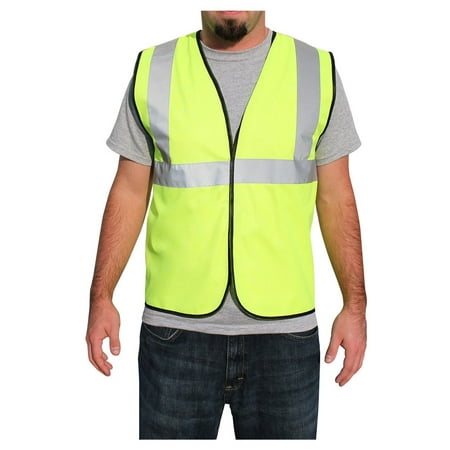 

Rugged Blue ANSI Class 2 Economy Safety Vest Hi-Vis Vest Yellow S-M