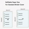 thumbnail image 3 of BE-TOOL PVC Binder Cover A5/A6 Loose-Leaf Cover with with 6 Metal Rings Refillable Paper Transparent, 3 of 8