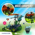 thumbnail image 2 of Tractor Canopy kit for ROPS, Foldable waterproof + Mounting brackets - Green, 2 of 17