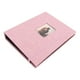 thumbnail image 2 of Álbum de fotos pequeño de 3 pulgadas con tejido de cáñamo de algodón y 208 bolsillos, álbum de fotos decorativo para billetes y tarjetas, color rosa, 2 of 12
