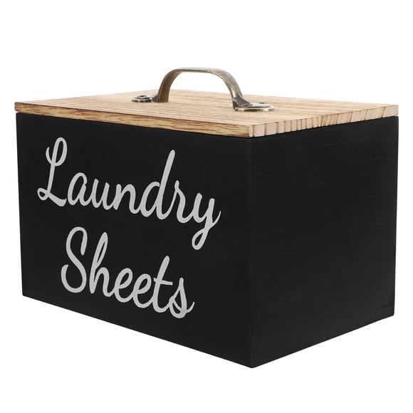 SHISUYAN Laundry Dryer Sheet Holder Home Softener Sheets Dispenser Farmhouse Decor Wood Boxes Container Dryer Sheet Dispenser Box For Home Laundry Room
