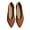 Brown, variant on Women's Flats Shoes Pointed Toe Knit Ballet Comfortable Dressy Slip On Flat