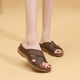 thumbnail image 1 of Zapatos de mujer color sólido ahueca hacia fuera talón inclinado sandalias cómodas de moda Wmkox8yii  hj789, 1 of 9