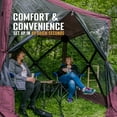 thumbnail image 4 of Open Box CLAM Quick-Set 6x6ft Portable Outdoor 4 Sided Canopy Shelter, Plum, 4 of 9