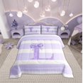 thumbnail image 3 of Homewish Initial Letter L Queen Comforter Set, Abstract Geometric Bedding Sets, Cartoon Princess Style Bedding Comforter Set, Ultra Soft Home Decor,3 Pieces, 3 of 9