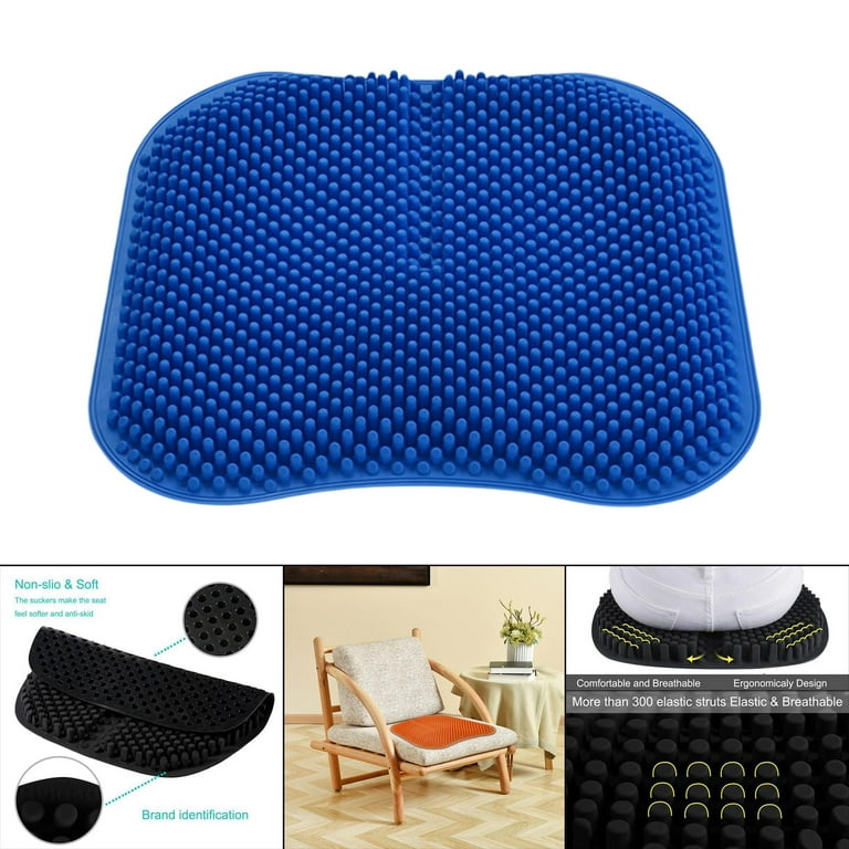 Silicone Car Seat Cushion Breathable 16.5 inch Waterproof Chair