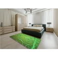 thumbnail image 5 of Ahgly Company Machine Washable Indoor Rectangle Transitional Green Area Rugs, 4' x 6', 5 of 7