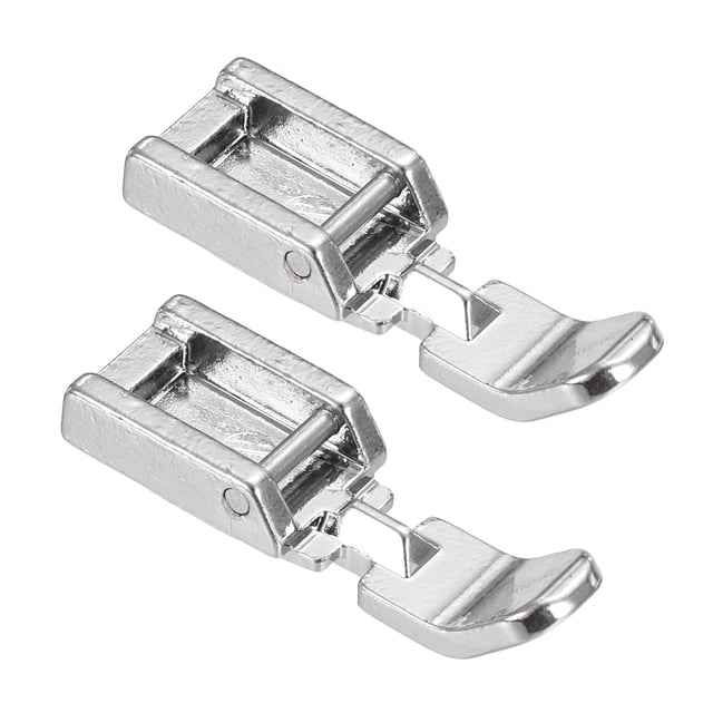 Uxcell 7306-2 Pieza de Prensa para Máquina de Coser con Cremallera de Bajo Shank, 2 Paquete