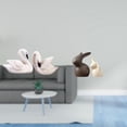 thumbnail image 2 of Elegante conjunto de cisnes y figuras para la oficina en casa, sala de estar, dormitorio, mueble de TV, armario, jardín, decoración de Pascua y Navida, 2 of 8
