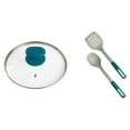 thumbnail image 3 of Tia Mowry 10 Piece Ceramic Nonstick Cookware Set, Teal, 3 of 9