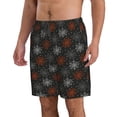 thumbnail image 2 of KLL Spider Web Men's Casual Summer Beach Shorts Hawaiian Shorts with Pockets-XX-Large, 2 of 5