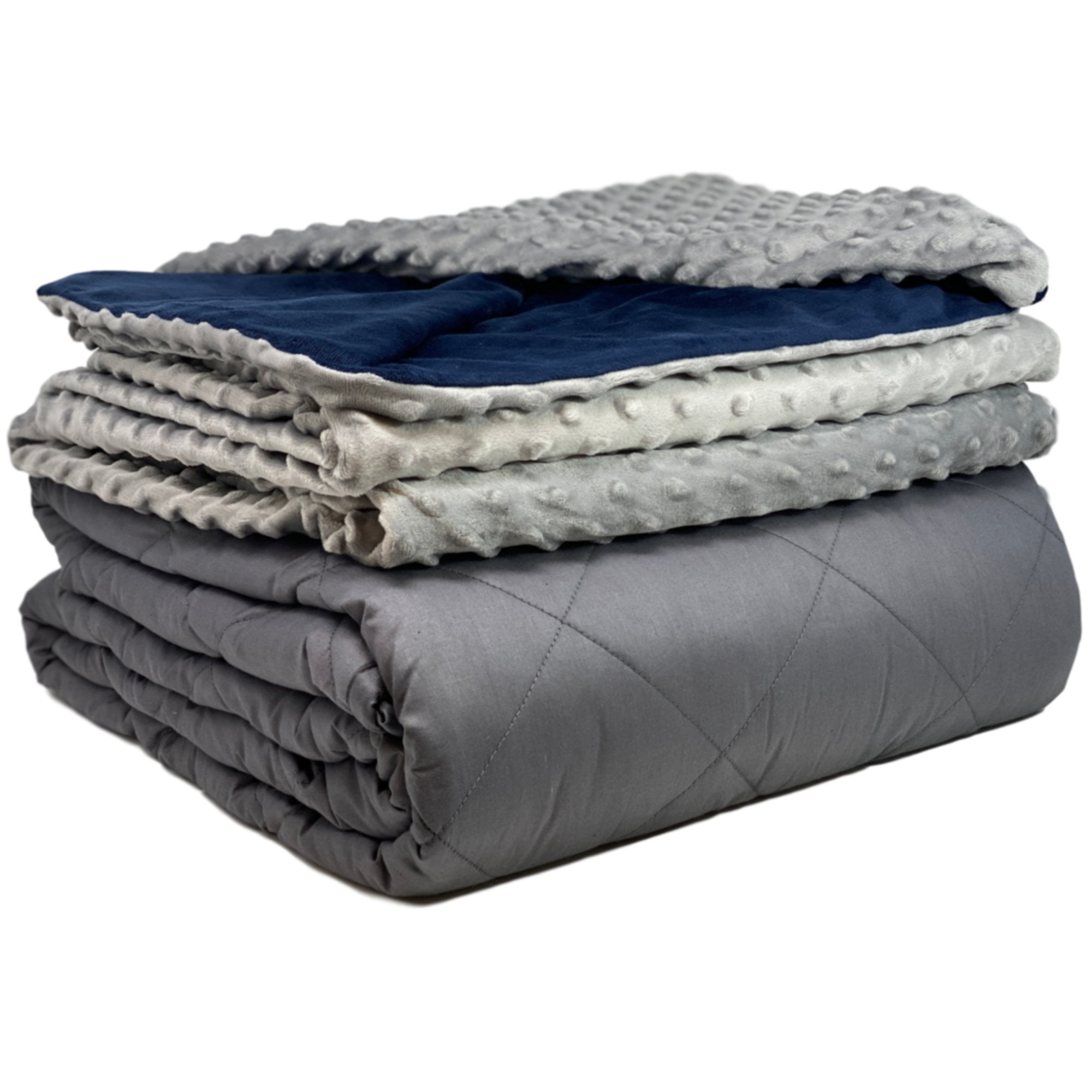 Duido Weighted Blanket for Adults with Ultra Soft Washable Duvet Cover, Royal Blue 10 Lbs Duido Weighted Blanket for Adults with Ultra Soft Washable Duvet Cover, Royal Blue 10 Lbs