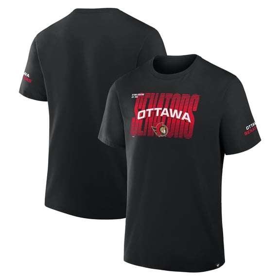 Men's Fanatics Black Ottawa Senators Team Vision Legacy T-Shirt