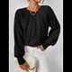thumbnail image 4 of Suéteres de Mujer, Cuello Redondo, Larga, Punto Cable, Suéteres Gruesos, Tops, Conjuntos de Moda de Otoño Negro L, 4 of 8