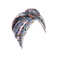 thumbnail image 5 of Turbante africano Qarigey nudo estilo bohemio estampado Floral marrón geométrico 2Conjunto, 5 of 6