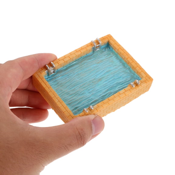 Raindrops Lifelike Pool for Dollhouse Furniture and Fairy Garden Decoration