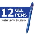 thumbnail image 2 of Bolígrafos de gel BIC Gelocity de secado rápido, azules, tamaño mediano, 0,7 mm, paquete de 12, 2 of 9
