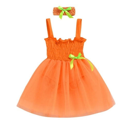 orange tutu dress