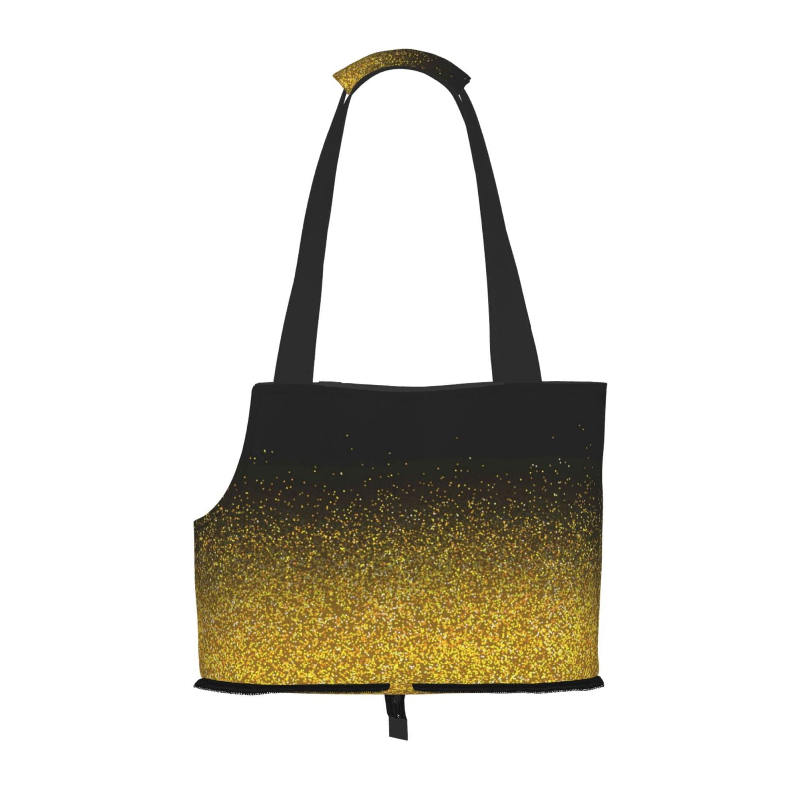 Xecao Gold Glitter Gradient for Cat Carrier Small Dog Handbag: The Ideal Travel Companion for Your Pet