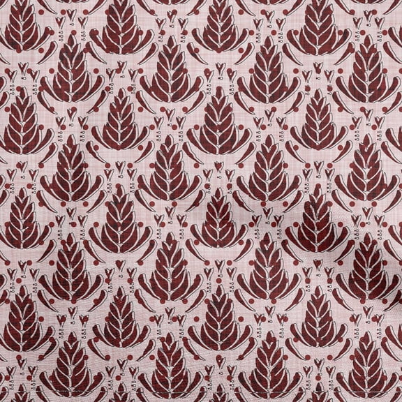 oneOone Rayon Light Pink Fabric Asian Dabu Print Craft Projects Decor Fabric Printed By The Yard 56 Inch Wide