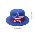 thumbnail image 3 of Lilixerw American Flag Hat 4th of July Independence Day Headwears Hat Patriotic Party Supplies Memorial Day Costume Accessories, 3 of 6