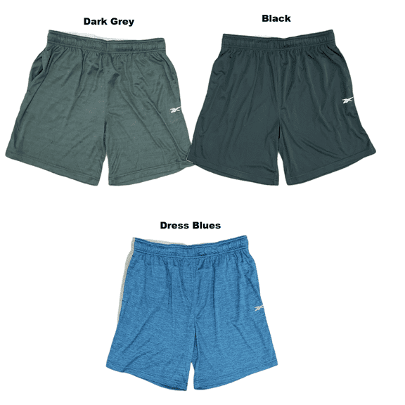 Reebok Men's Speedwick Digital Jersey Shorts (Dress Blues, S)