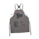 thumbnail image 5 of Delantal de lona con bolsillos Delantal de barbero Delantal multiusos para estilista de servicio gris, 5 of 9