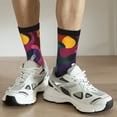 thumbnail image 6 of Cauagu Vibrant Abstract Flow Print Crew Socks for Women and Men,Adult Athletic Running Socks 1-Pair Sports Socks Work Gear Socks with Moisture Wicking, 6 of 6