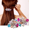 thumbnail image 2 of Fleur de Luxe Bijoux Design Épingle à Cheveux Strass Barrette Clip (Multicolore), 2 of 2