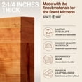 thumbnail image 3 of John Boos RA-Board Reversible Wood Cutting Board, 18"x 12" x 2 1/4", Cherry, 3 of 11