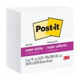 thumbnail image 2 of Post-it Super Sticky Notes, 3 in x 3 in (76 mm x 76 mm), White, 2 of 9