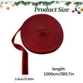 thumbnail image 3 of Clearance Wine Red Velvet Ribbon Roll, Single-Sided Soft Craft Ribbon for Gift Wrapping Bow Making Christmas DIY Decor, 3 of 5