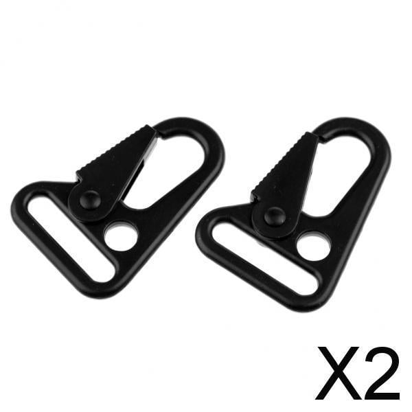 DYNWAVECA 2x Boucle de Mousqueton Porte-Clés pour Sac à Dos Extérieur 25mm 2 Pcs