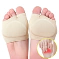 thumbnail image 1 of Almohadillas metatarsianas para mujeres y hombres Cojín de bola de pie - Almohadillas de gel con mangas - Calcetines suaves de tela para soportes Sincero  Hogar, 1 of 3