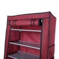 thumbnail image 3 of Zimtown Fashionable Room 10-Tier 9 Shoe Storage Rack Shelves - Wine Red, 3 of 6