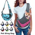 thumbnail image 2 of Portador de cachorros S/L para viajes al aire libre, bolso de hombro para perros, bolso de malla Oxford de un solo cabestrillo, bolso de mano cómodo, bolso transpirable para gatos Tan Jianjun  unisex, 2 of 2