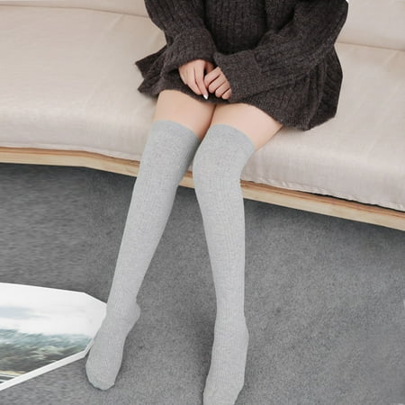 

Hanas Fashion Socks Women Cotton Socks Print Thicker Floor Socks Carpet Socks Light Gray One Size