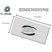 BuyPlastic White Expanded PVC Plastic Sheet 3mm (1/8) x 24 x 48 , Polyvinyl Chloride Foam Board