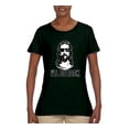 thumbnail image 2 of Wild Bobby Jesus: Ill Be Back Inspirational/Christian Women Graphic Tee, Forest Green, X-Large, 2 of 5